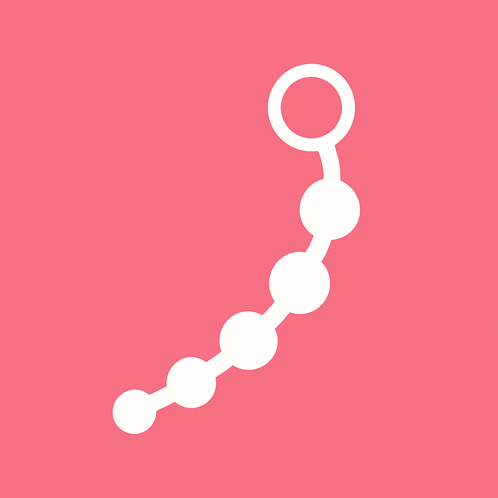 Bolas anales blancas sobre fondo rosa claro