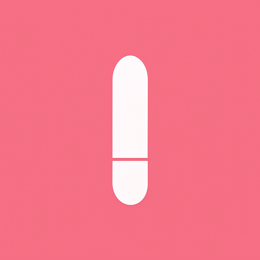 Succionador blanco minimalista para clítoris sobre fondo rosado claro