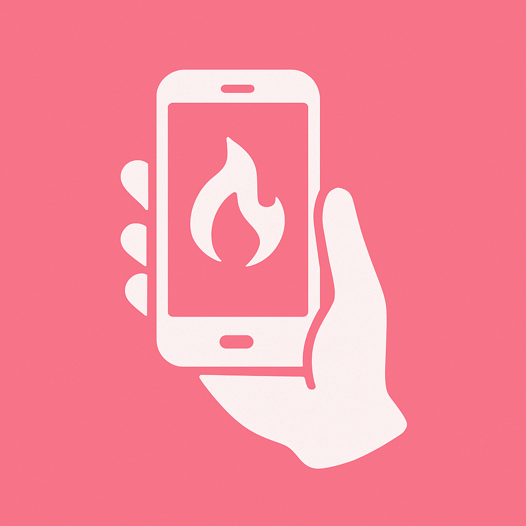 Vibrador inalámbrico controlado por app junto a smartphone sobre fondo rosa