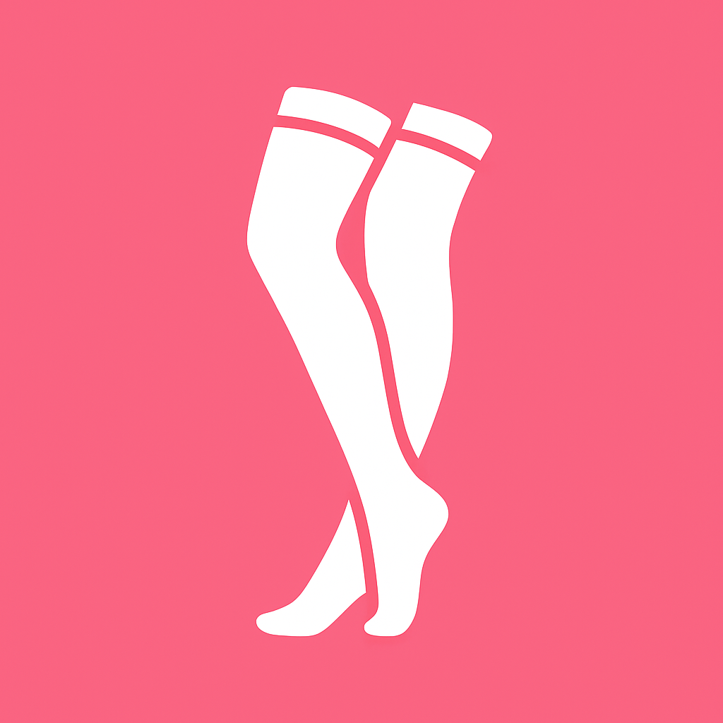 Par de medias blancas sobre fondo rosa, estilo minimalista