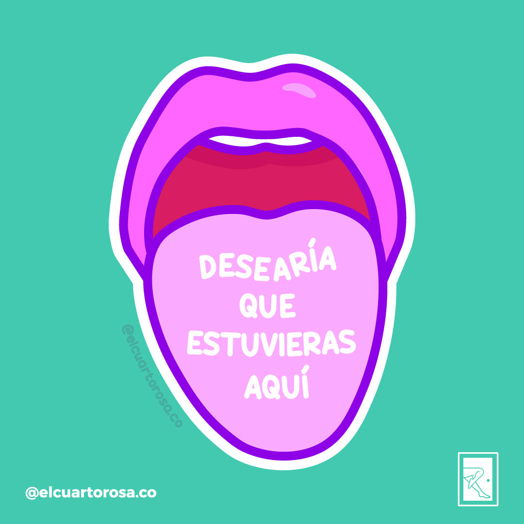 ilustracion de boca sensual mostrando la lengua