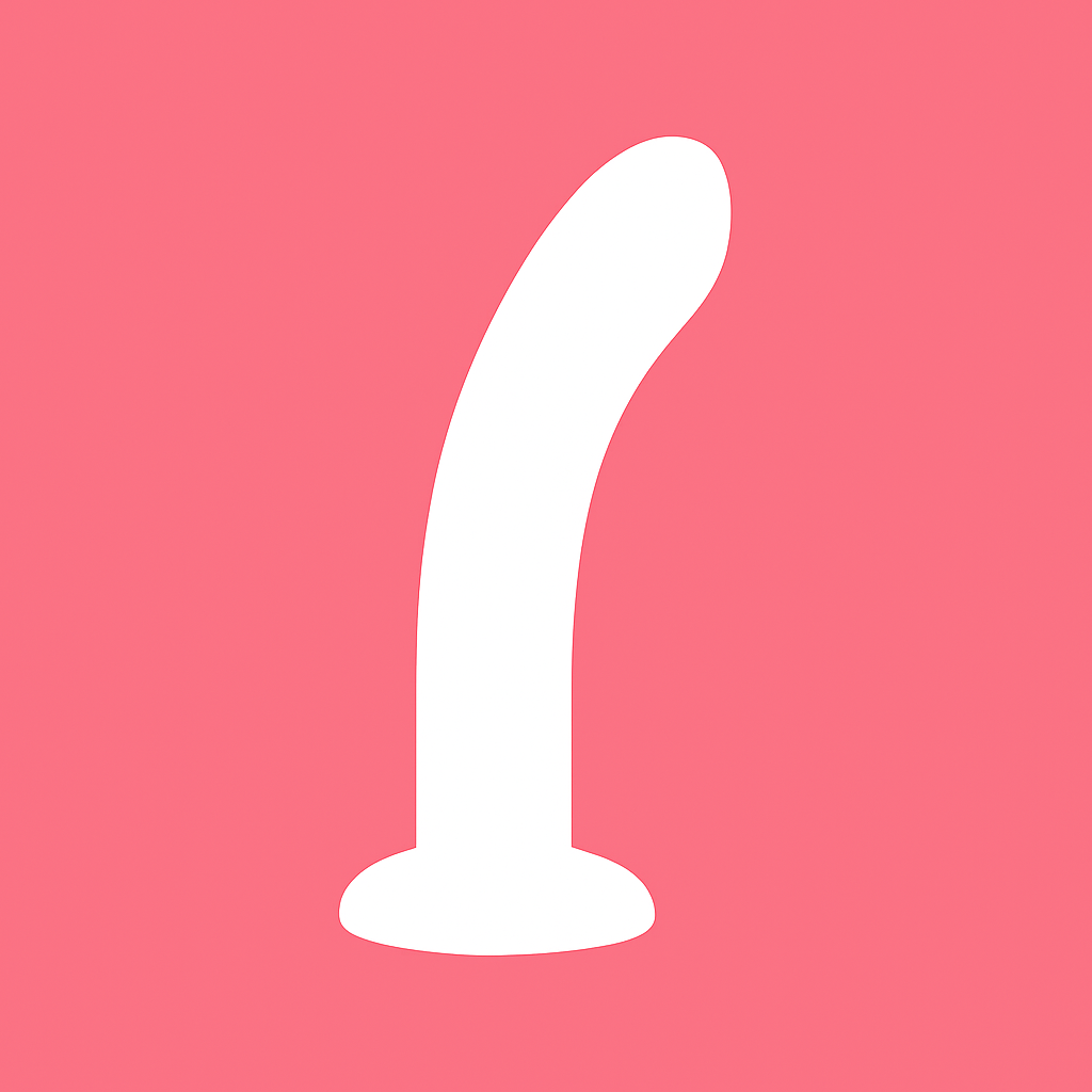 Dildos de gran tamaño con texturas sobre fondo rosa claro