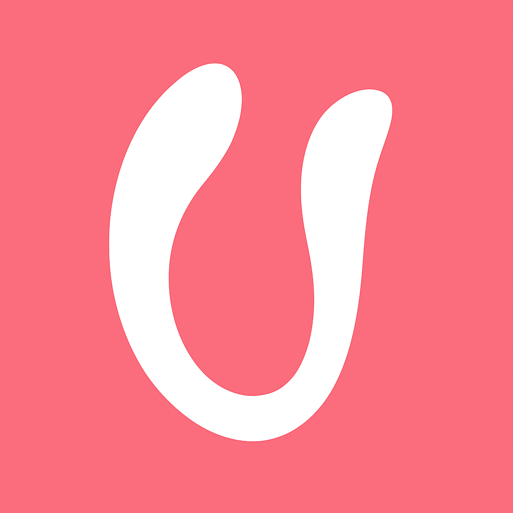 Iconos que representan juguetes sexuales diseñados para el uso en pareja, sobre fondo rosa minimalista