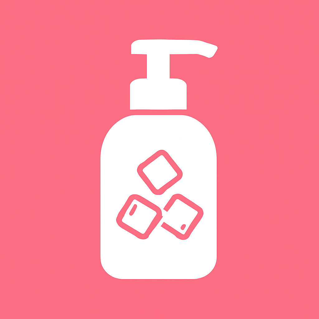 Lubricante íntimo con efecto frío sobre fondo claro