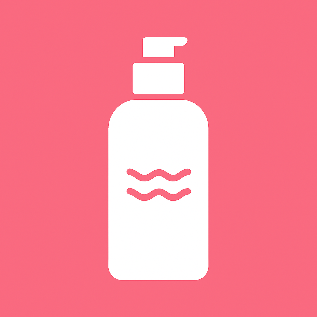 Frascos de lubricante neutro íntimo sobre fondo minimalista