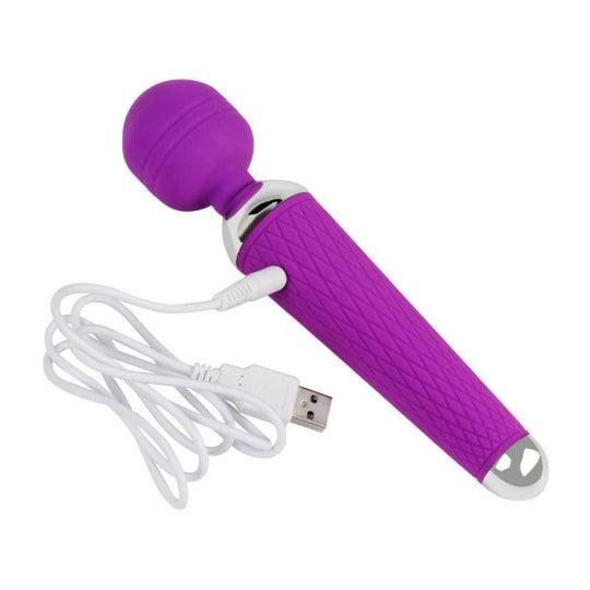 Vibrador tipo hitachi siliconado recargable Flexi
