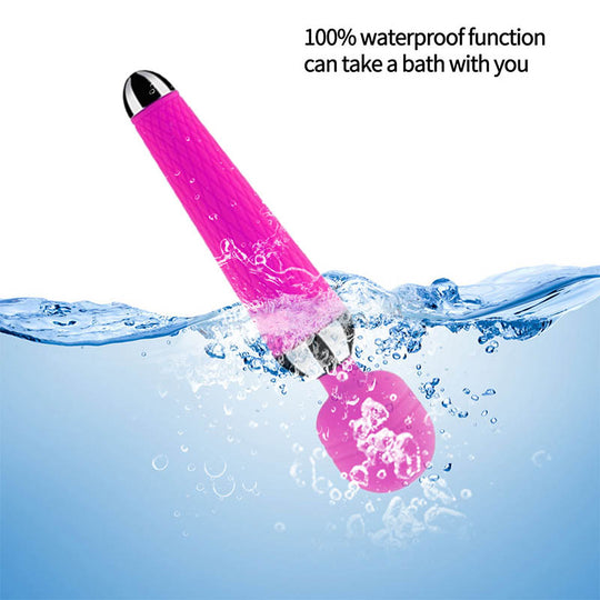Vibrador tipo hitachi siliconado recargable Flexi