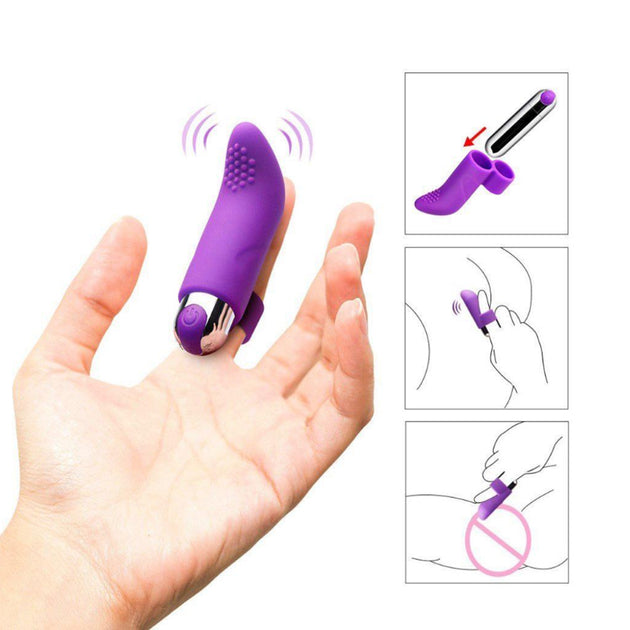 Bala vibradora con funda para dedo Dana