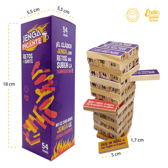 Juego Jenga erótico picante
