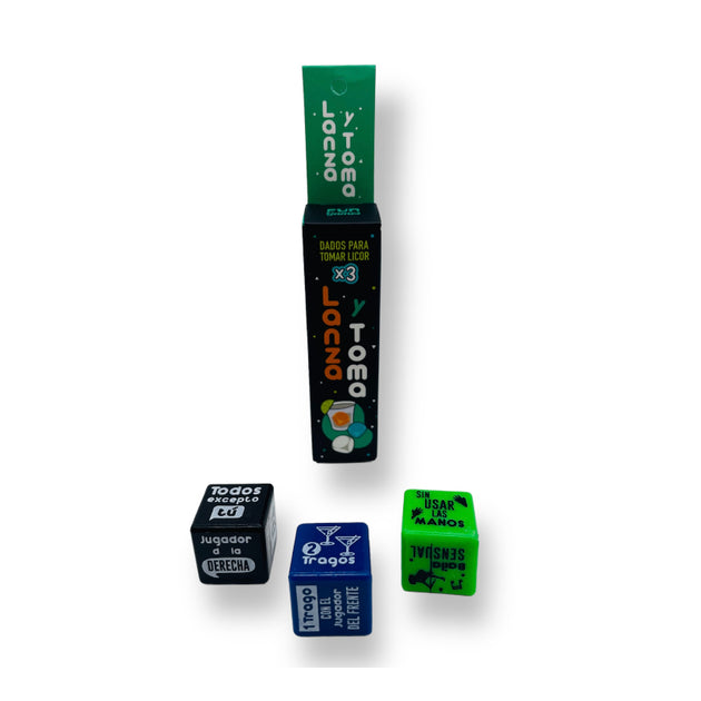 Juego dados lanza y toma