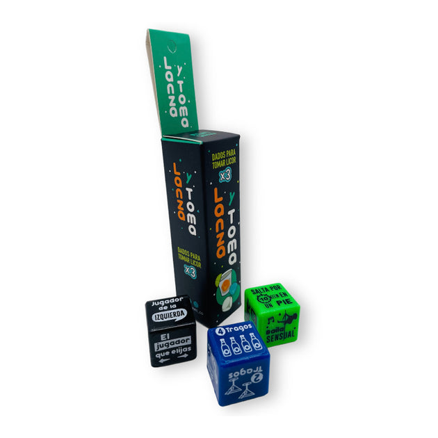 Juego dados lanza y toma