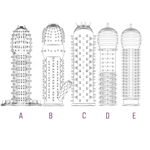 Funda texturizada para pene Tritón