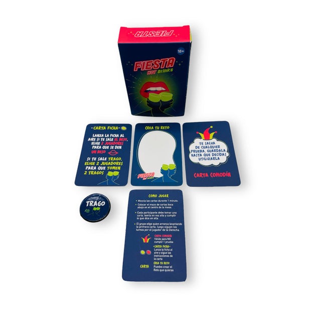 Juego de cartas fiesta hot drinks
