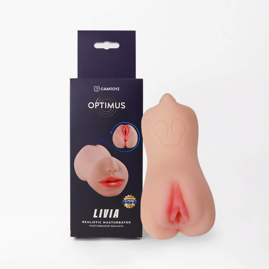 Masturbador realista doble entrada vagina y boca Livia
